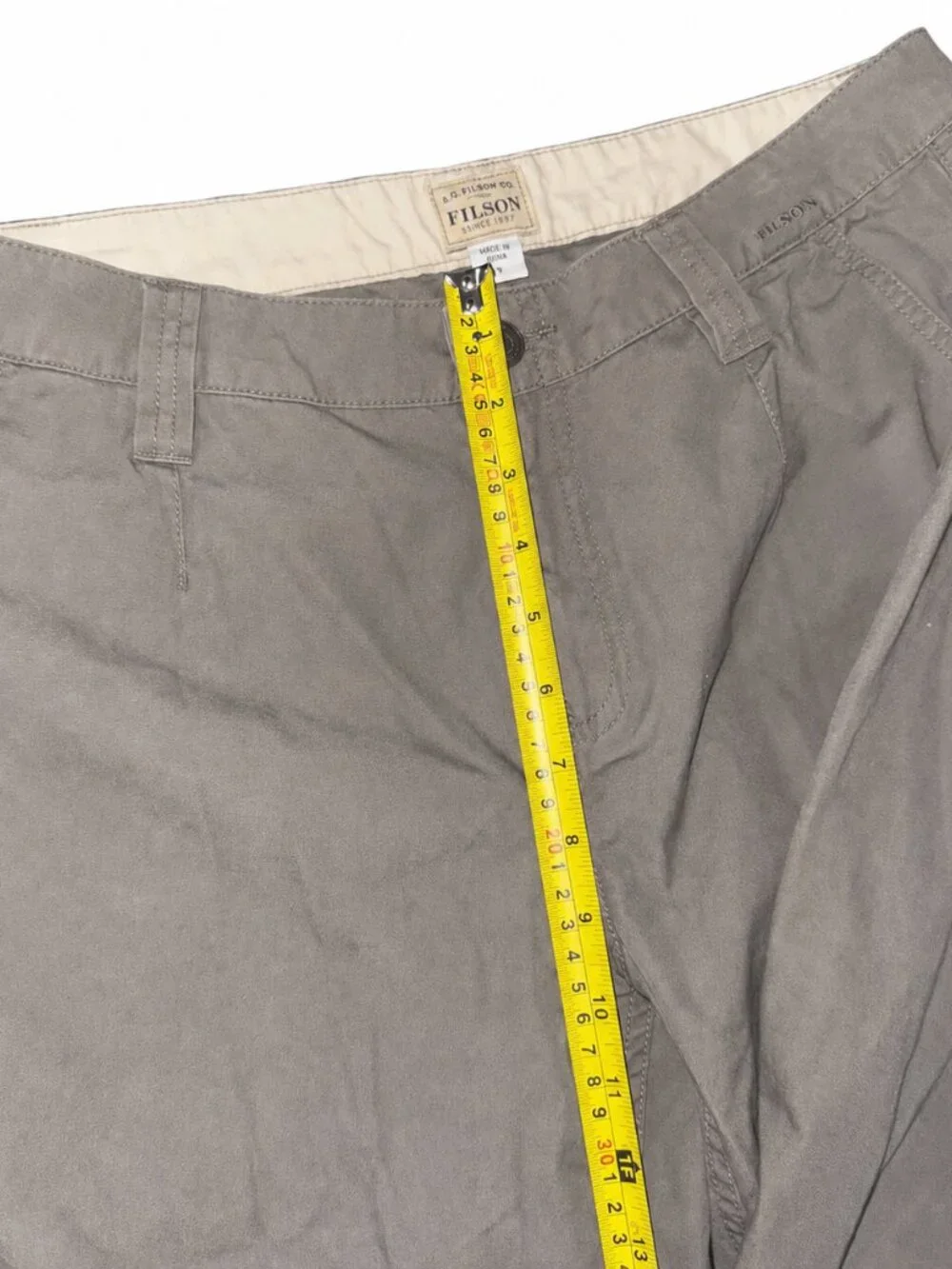 Filson Women’s Utility Pants Size 8 Taupe Gray Straight Leg Workwear 30W 30L